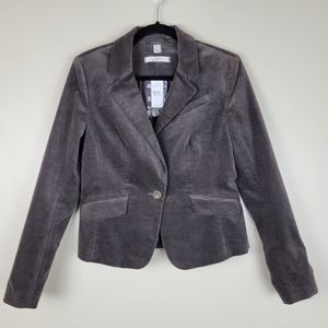 LOFT Charcoal Corduroy Blazer